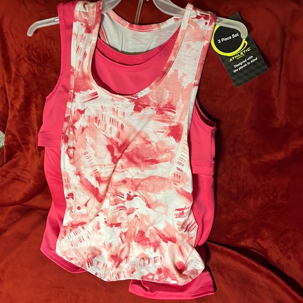 Girls 3piece short sets.